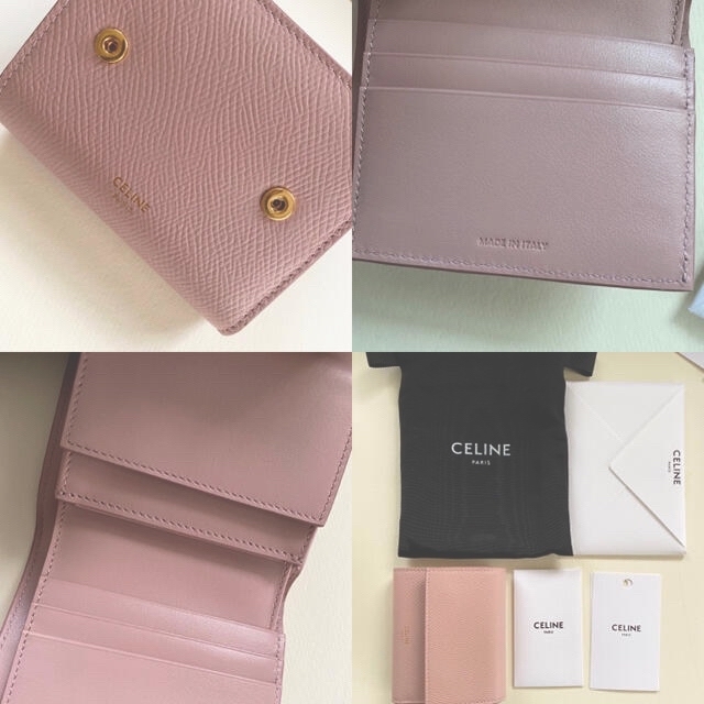 CELINE(セリーヌ)トリオンフ　ミニ財布 ヴィンテージピンク／新品未使用