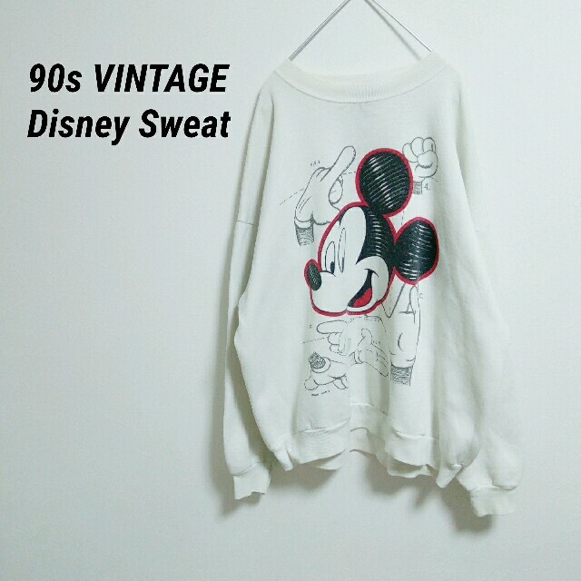 Disney(ディズニー)の90s VINTAGE　Disney　ディズニー　スウェット　トレーナー メンズのトップス(スウェット)の商品写真