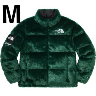 シュプリーム(Supreme)のsupreme north face fur nuptse Green M(ダウンジャケット)