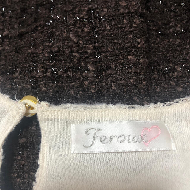 Feroux(フェルゥ)のFeroux 長袖 ワンピース ドレス　秋冬　ロングワンピース レディースのワンピース(ひざ丈ワンピース)の商品写真