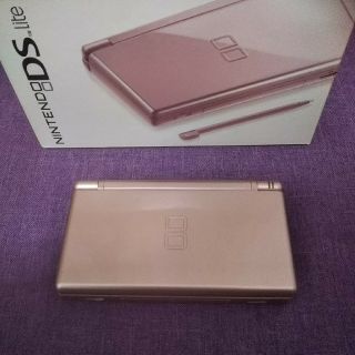 ニンテンドーDS(ニンテンドーDS)のNintendoDSLite メタリックロゼ北米版(携帯用ゲーム機本体)