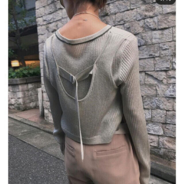 田中みな実着用　アメリSPARKLE LAYERED LIKE KNIT