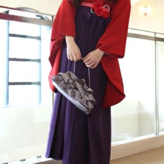 袴単品 無地タイプ　紫 hakama004(着物)