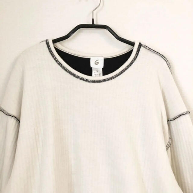 BEAUTY&YOUTH UNITED ARROWS(ビューティアンドユースユナイテッドアローズ)の6 (ROKU) SLUB PULLOVER プルオーバー レディースのトップス(カットソー(長袖/七分))の商品写真