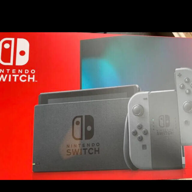 Nintendo Switch(ニンテンドースイッチ)の任天堂スイッチ本体  グレー   新品、未開封  12月購入   店舗印無し エンタメ/ホビーのゲームソフト/ゲーム機本体(家庭用ゲーム機本体)の商品写真