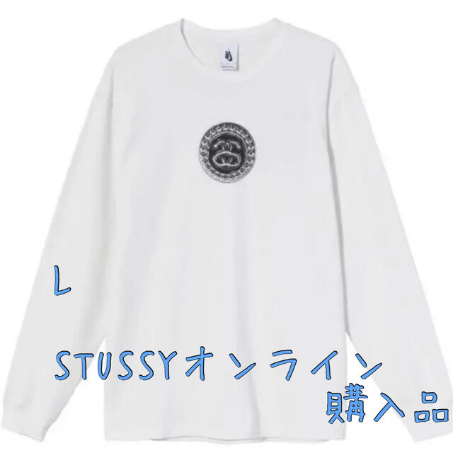 STUSSY(ステューシー)のSTUSSY NIKE ロンT 白 L メンズのトップス(Tシャツ/カットソー(七分/長袖))の商品写真