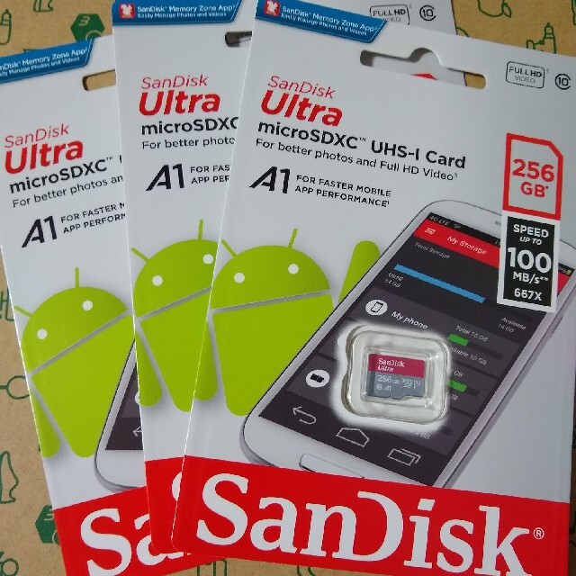 いラインアップ SanDisk microSD 256GB 3枚セット | www.ancientvalley.ge