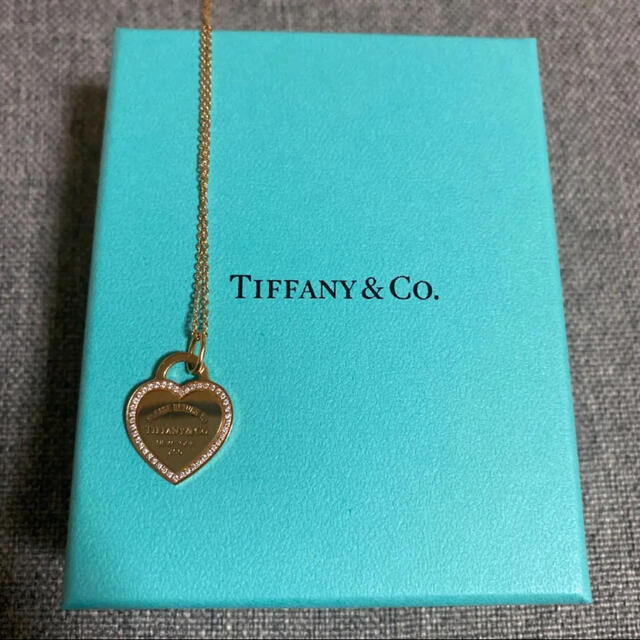 開店祝い & Tiffany Co. ティファニー リターントゥ ダイヤ ネックレス