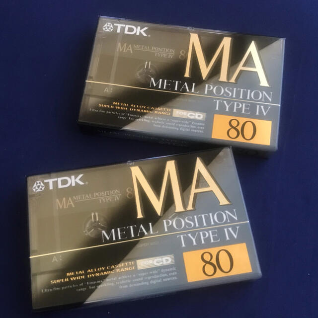 TDK(ティーディーケイ)の新品未開封　カセットテープ　TDK  MA-80 メタル２本 スマホ/家電/カメラのオーディオ機器(その他)の商品写真