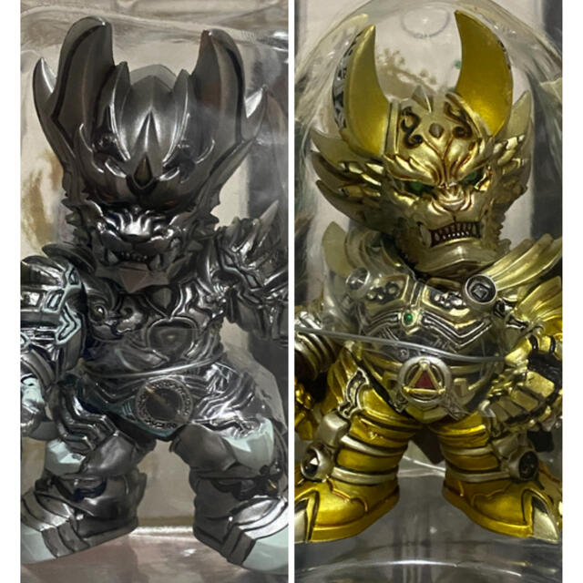 牙狼 デフォルメ魔戒コレクション【黄金騎士ガロ】【銀牙騎士ゼロ】2体セット