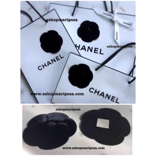 CHANEL(シャネル)のシャネルリボン🎀 +カメリアシール Paris-シリーズ 淡ピンク コットン綿 インテリア/住まい/日用品のオフィス用品(ラッピング/包装)の商品写真