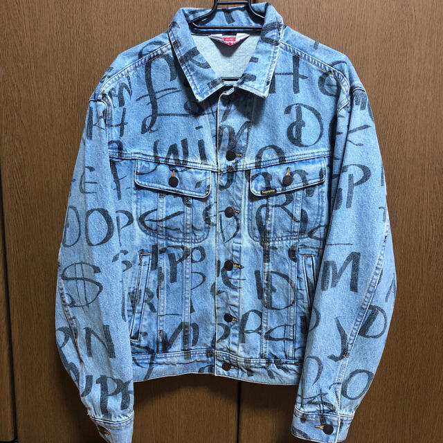 supreme Black Ark Denim Trucker Jacket S