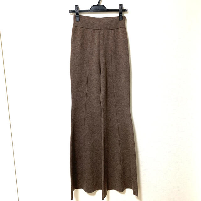 jonnlynx(ジョンリンクス)のmediam Double face Bell bottom brown レディースのパンツ(その他)の商品写真