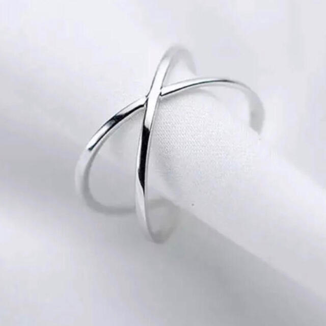 TODAYFUL(トゥデイフル)のシルバーリング　指輪　クロスデザイン　オープンリング　新品 レディースのアクセサリー(リング(指輪))の商品写真