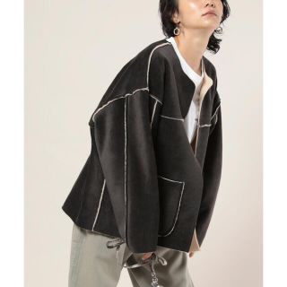 フリークスストア(FREAK'S STORE)の【新品】freak's store リバーシブルコーデュロイボアショートコート(ブルゾン)