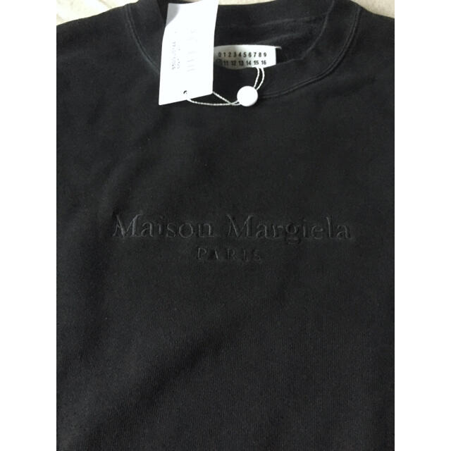 Maison Martin Margiela(マルタンマルジェラ)の20AW新品50 メゾン マルジェラ ロゴ オーバーサイズ スウェット ブラック メンズのトップス(スウェット)の商品写真