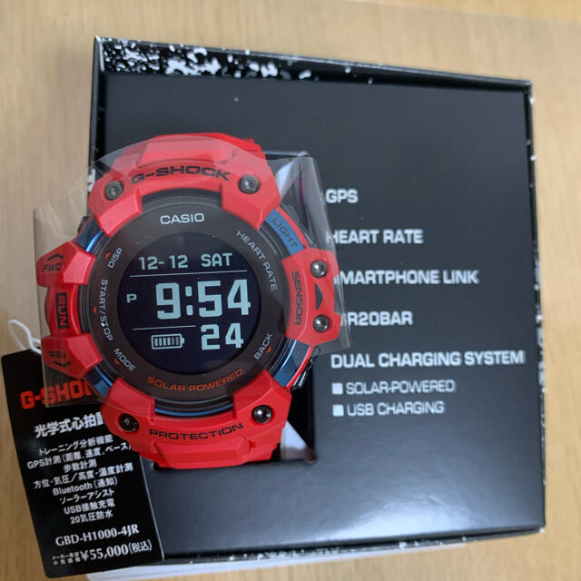 時計G-SHOCK G-SQUAD GBD-H1000-4JR メンズ腕時計　レッド