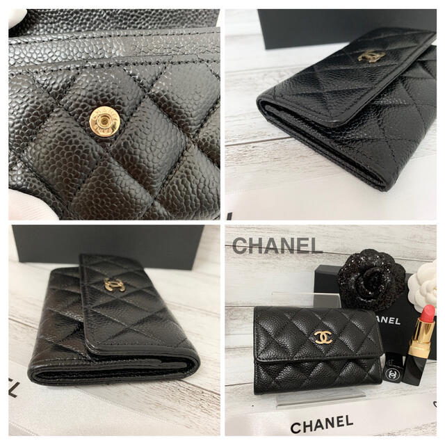 美品✨CHANEL✨シャネル✨キャビアスキン✨コインケース✨パスケース✨カード 3