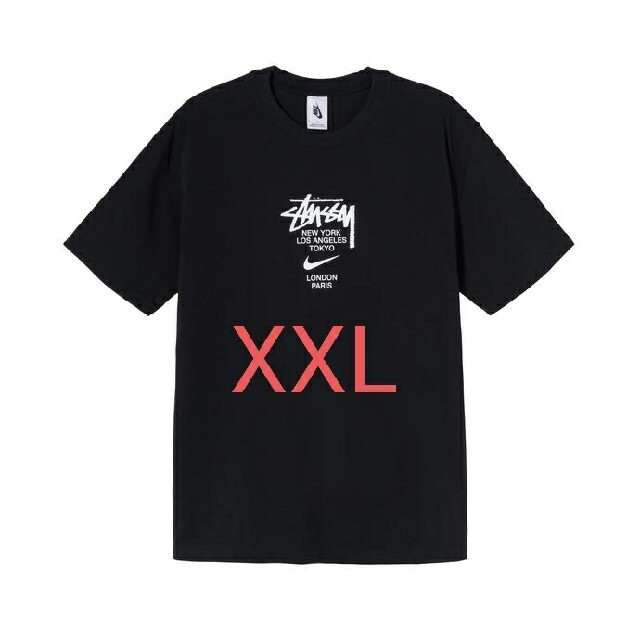 XXL NIKE STUSSY international tee black