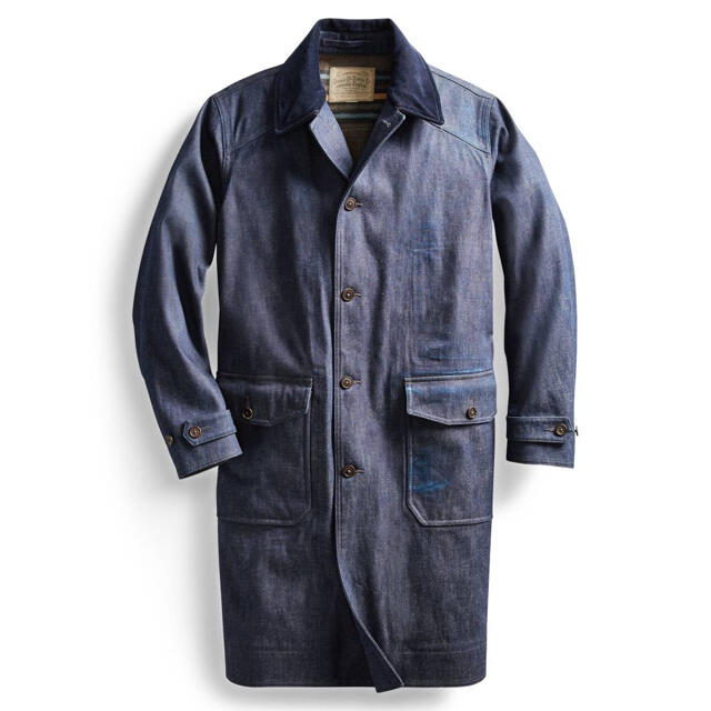 RRL(ダブルアールエル)の 新品*RRL*デニムロングコート*BENSON COAT*S ダブルアールエル メンズのジャケット/アウター(ステンカラーコート)の商品写真