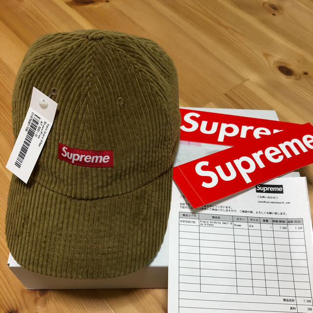 シュプリームsupreme☆コーデュロイキャップ6panel