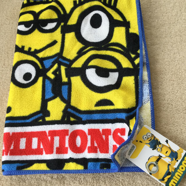 ミニオン(ミニオン)のミニオン minions タオル ユニバーサル認証マーク付 エンタメ/ホビーのアニメグッズ(タオル)の商品写真