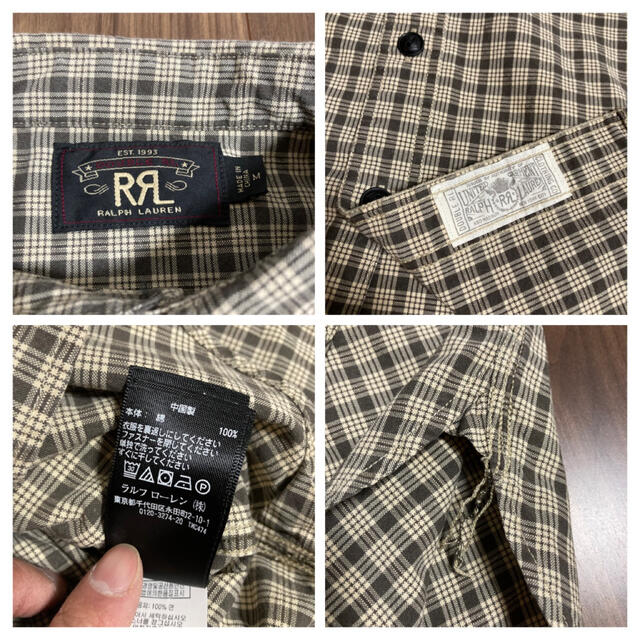 RRL ダブルアールエル プラッドワークシャツ