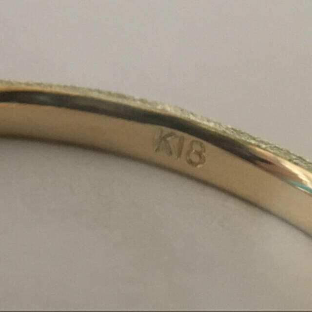 【新品 未使用】18金リング 指輪 K18 18K レディースのアクセサリー(リング(指輪))の商品写真
