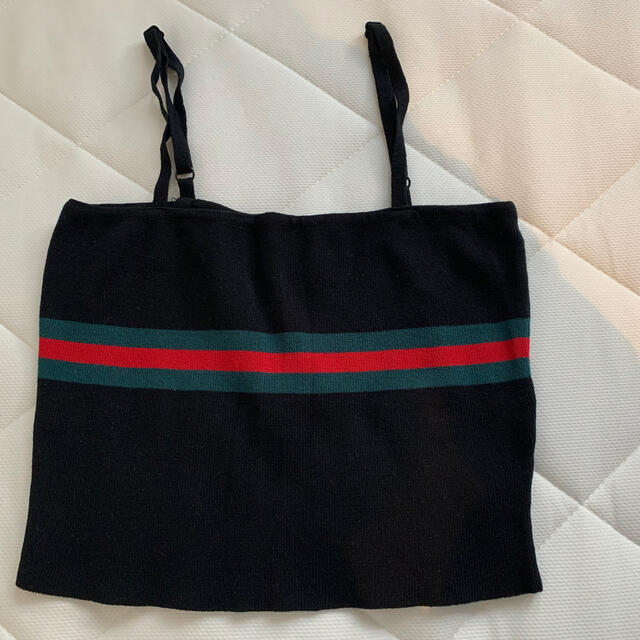 Gucci(グッチ)のグッチカラーラインニットキャミソール レディースのトップス(キャミソール)の商品写真