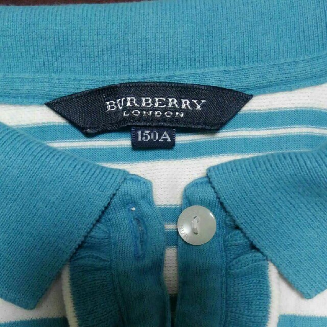 BURBERRY(バーバリー)の季節外れにつき格安 美品【BURBERRY】バーバリーポロシャツ ガールズ150 キッズ/ベビー/マタニティのキッズ服女の子用(90cm~)(Tシャツ/カットソー)の商品写真