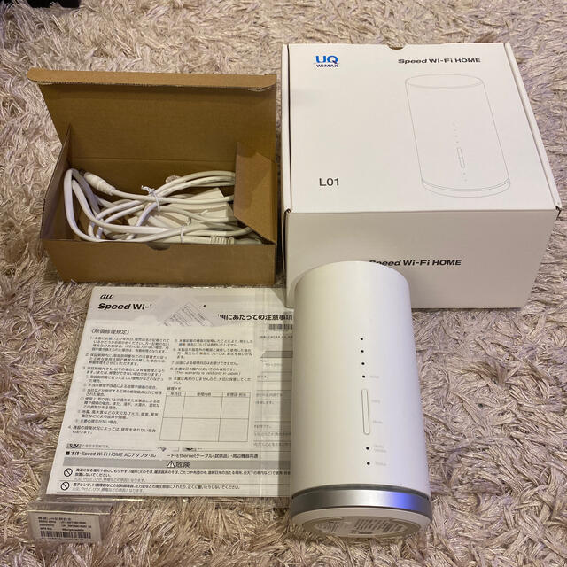 au(エーユー)のUQ WiMAX Speed Wi-Fi Homn L01 スマホ/家電/カメラの生活家電(その他)の商品写真