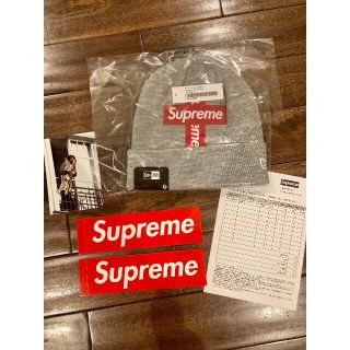 シュプリーム(Supreme)のsupreme new era cross box logo beanie (ニット帽/ビーニー)