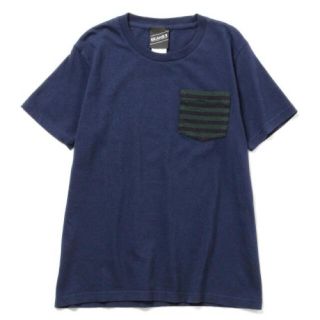 ビームス(BEAMS)の新品★BEAMS-T ボーダーポケットTシャツ ネイビー/S(Tシャツ/カットソー(半袖/袖なし))