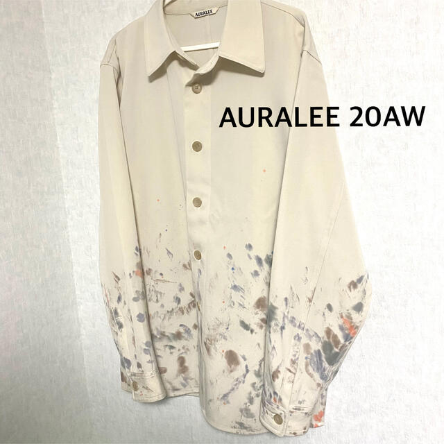 試着のみの状態ですタグなし定価新品未使用　AURALEE 20AW  ペイントシャツ　3