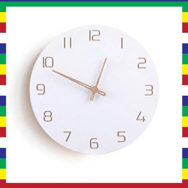 時計 北欧 木製 白 ホワイト 壁掛け 置き時計 シンプル かわいい インテリアの通販 By ゆうゆう S Shop ラクマ