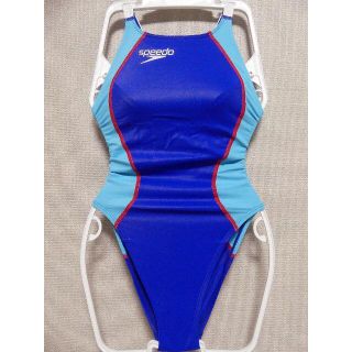 スピード(SPEEDO)のスピード 競泳水着 Mサイズ speedo レースカットスーツ ブルー(水着)