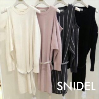 スナイデル(SNIDEL)のsnidel ニット ワンピース＊HONEY MI HONEY デイシー ザラ(ひざ丈ワンピース)