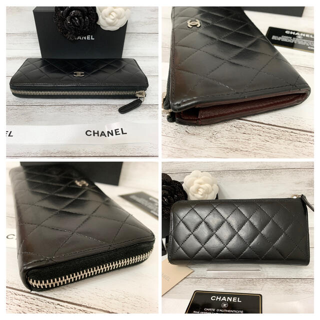 CHANEL(シャネル)のCHANEL✨シャネル✨マトラッセ✨ラムスキンL字型✨ラウンドファスナー✨長財布 レディースのファッション小物(財布)の商品写真