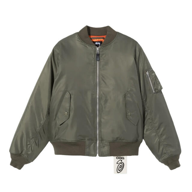 STUSSY(ステューシー)のSTUSSY CDG CDG MA-1 Jacket XL コムデギャルソン メンズのジャケット/アウター(ナイロンジャケット)の商品写真