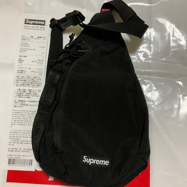 supreme sling bag 黒