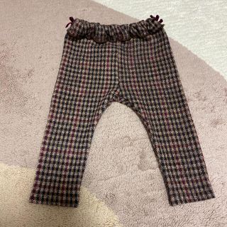 ザラキッズ(ZARA KIDS)のZARA BABY チェックレギンス9-12m(パンツ)