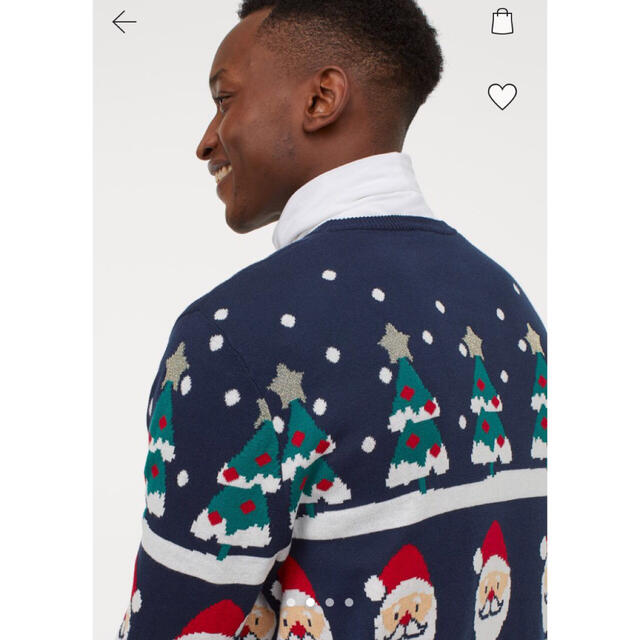 H&M(エイチアンドエム)のH＆M 🎄クリスマスセーター L 新品未使用 メンズのトップス(ニット/セーター)の商品写真