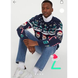 エイチアンドエム(H&M)のH＆M 🎄クリスマスセーター L 新品未使用(ニット/セーター)