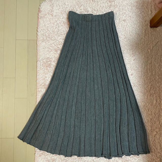 GREED(グリード)のグリード　プリーツニットスカート レディースのスカート(ロングスカート)の商品写真