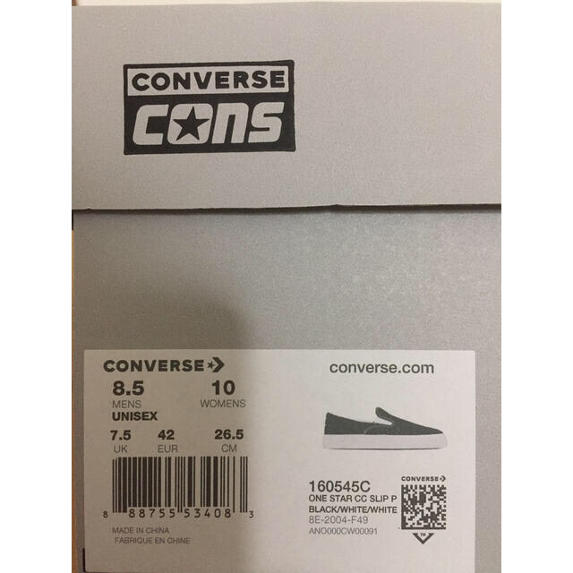 CONVERSE(コンバース)の新品未使用 26.5 コンバース　ワンスター　スリッポン　ブラック メンズの靴/シューズ(スニーカー)の商品写真