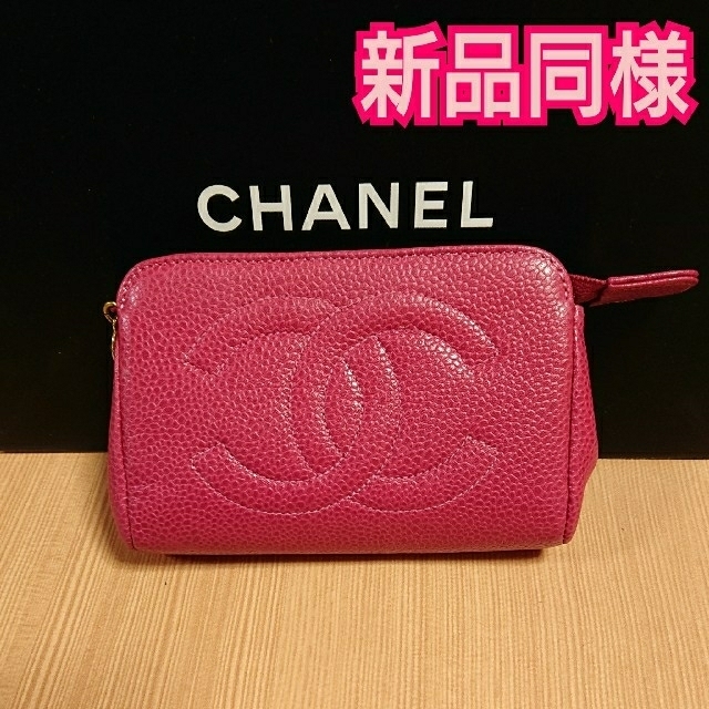 CHANEL シャネル ポーチ 小物入れ ミニバッグ ココマーク ビッグロゴ