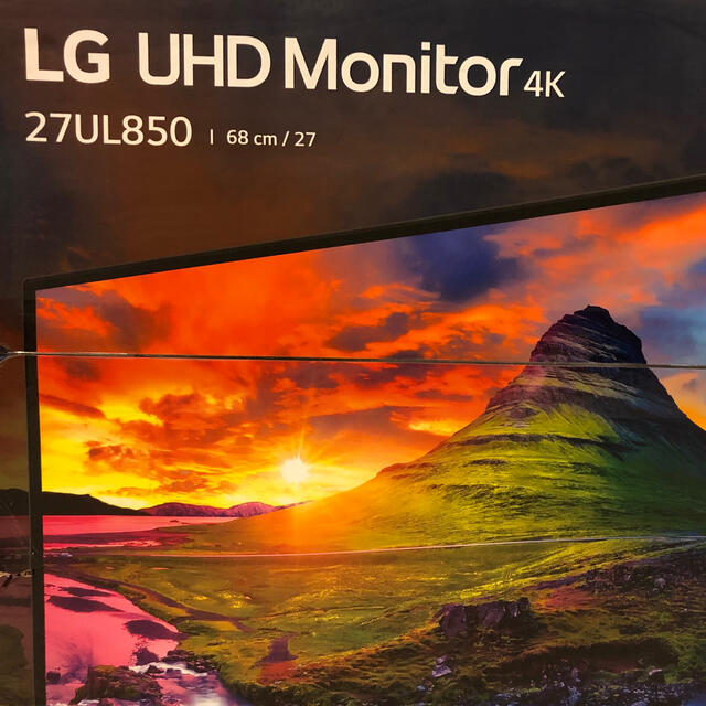 LG Electronics(エルジーエレクトロニクス)のLG 4K モニター　27UL850 スマホ/家電/カメラのPC/タブレット(PC周辺機器)の商品写真