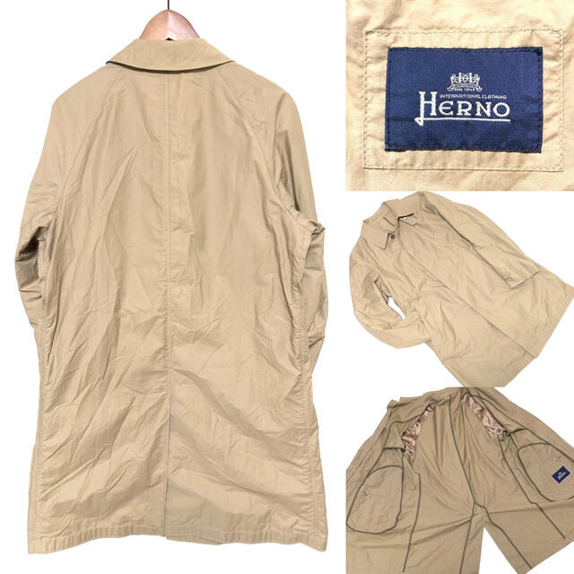 HERNO(ヘルノ)の◆HERNO／ヘルノ◆イタリア製◆定価100,000程◆46◆ステンカラーコート メンズのジャケット/アウター(ステンカラーコート)の商品写真