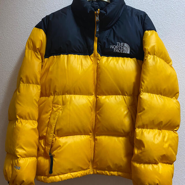 THE NORTH FACE ダウンジャケット　イエロー　ブラックマウンテンダウン