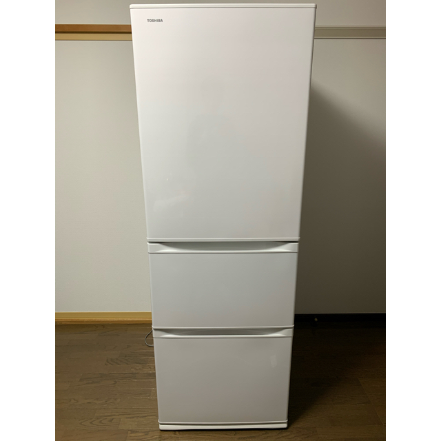 【限定セール！】 東芝 - 地域限定送料無料 2020年製 363L冷蔵庫 東芝 ベジータ グレインホワイト 冷蔵庫